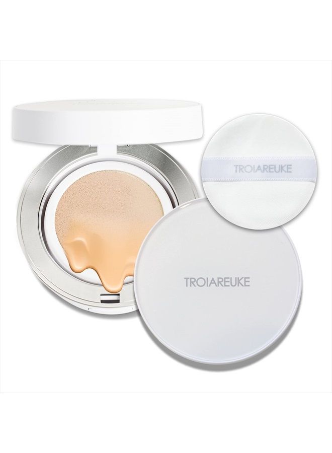 A+ Cushion Foundation (Shade 23) I Natural Coverage Foundation Makeup, Moisturizing Finish for Sensitive, Oily, Combination Skin, Skin Care Cushion I Korean Aesthetic Makeup