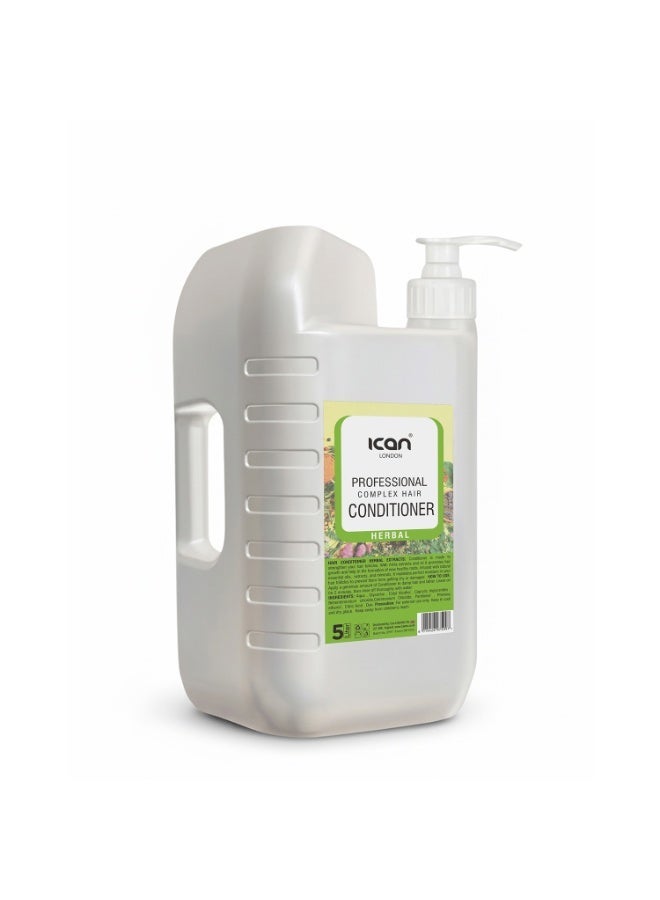 ICAN London Professional Complex Herbal Conditioner 5 Litre | Salon Size Deep Nourishing, Strengthening & Repair Hair Conditioner
