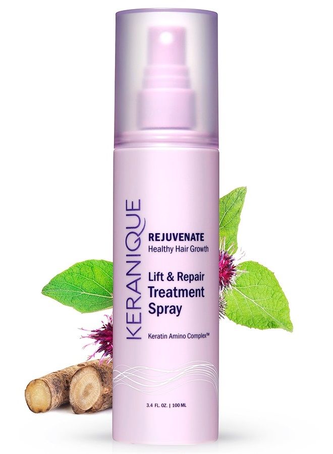 Lift and Repair Treatment Spray, Keratin Hair Treatment Instant Volume and Body Amino Complex, Free of Sulfates, Dyes and Parabens, Unscented, 3.4 Fl Oz, 1 pack (40041-3.4 fl. oz.)