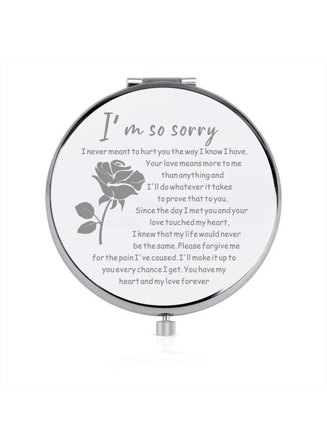 Apology Compact Mirror Sorry Gift Colleague Apologizes Gift I'm So Sorry Makeup Mirror Girlfriend Gift (I'm So Sorry-Mirror)