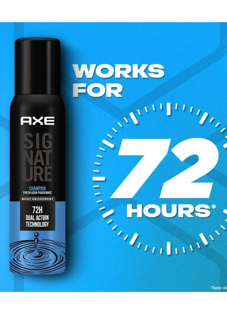 Fresh Aqua Signature Champion 72 Hour Body Deodorant 122 ml