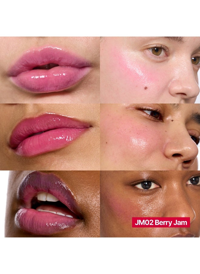 Lip & Cheek Glowy Jelly Pot Berry Jam - image 2