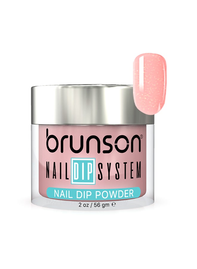 Nail Dip Powder Dip And Buff System Color 56gm, French Nail Art Starter Manicure Salon DIY At Home Odor Free And Long Lasting No Needed Nail Lamp Curing BDK122