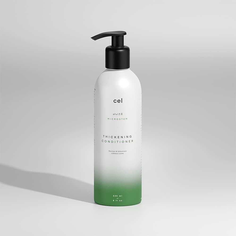 Cel Microstem Natural Hair Thickening Conditioner (8 fl oz) â€“ Stem Cell Extract Anti Thinning Conditioner â€“ Professional Grade Biotin â€“ Sulfate & Paraben Free - Suitable for Men & Women
