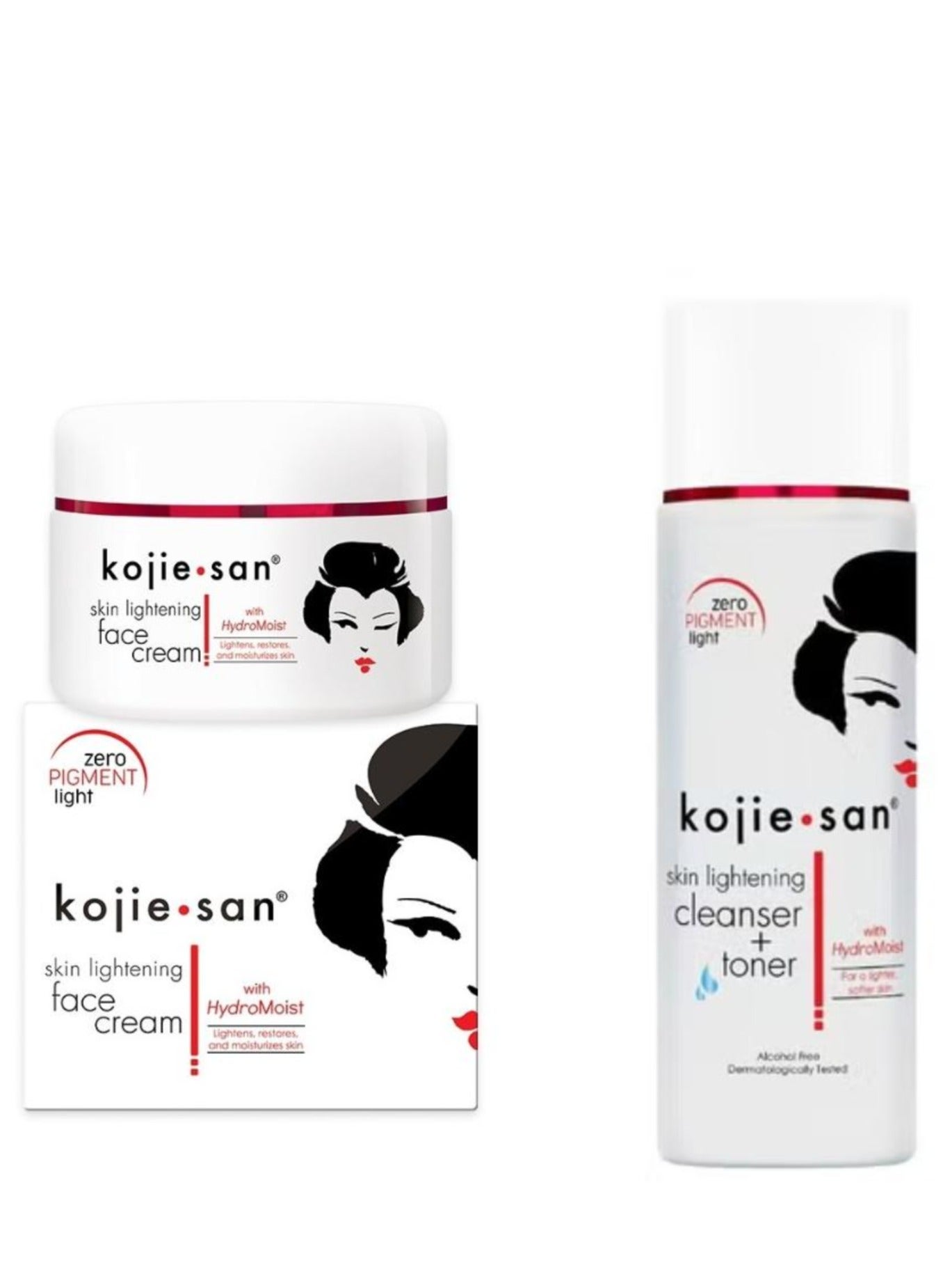 The Best Set For Lightening  Makeup Remover Lightening And Brightening Face Cleanser Toner 100 ml + Face Cream 30g