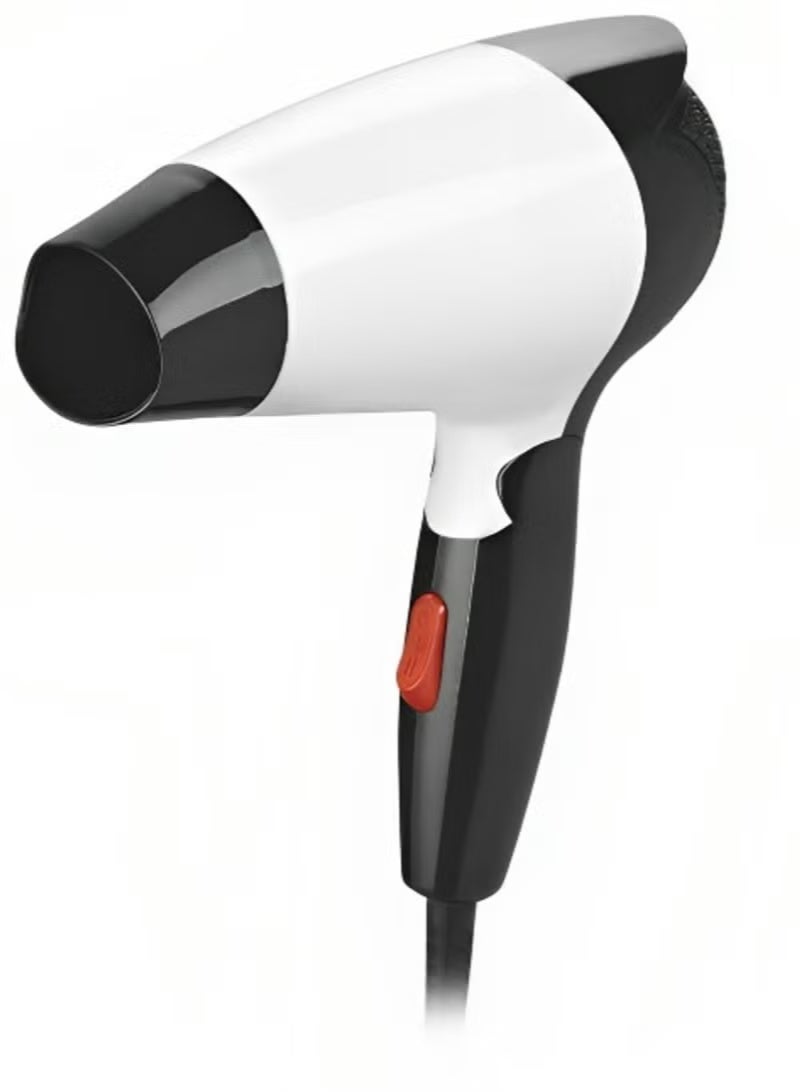Professional Hair Dryer White & Black – Fast Drying, Lightweight Salon-Style Hair Dryer with Adjustable Heat & Speed, Ionic Technology for Smooth, Shiny, Frizz-Free Hair