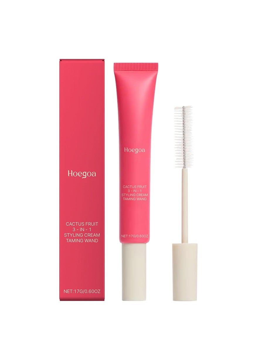 Fly Away Stick for Hair Styling Cream For Women, Hair Mascara for Flyaway Tamer for Smooth Frizz, Style Edges, Hair Finishing Stick with Non-Greasy. 17g/0.6oz
