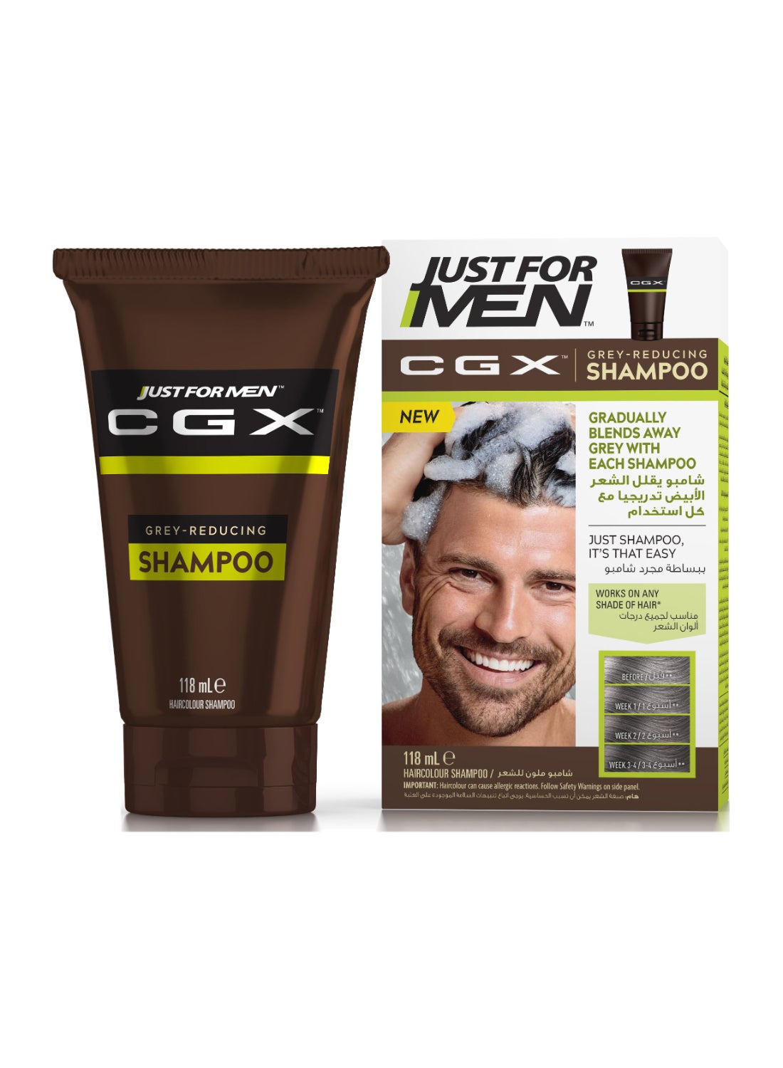 Grey-Reducing Shampoo – Control Gx, Gradual Grey Coverage Shampoo With Biotin, Aloe, And Coconut Oil, For Daily Use