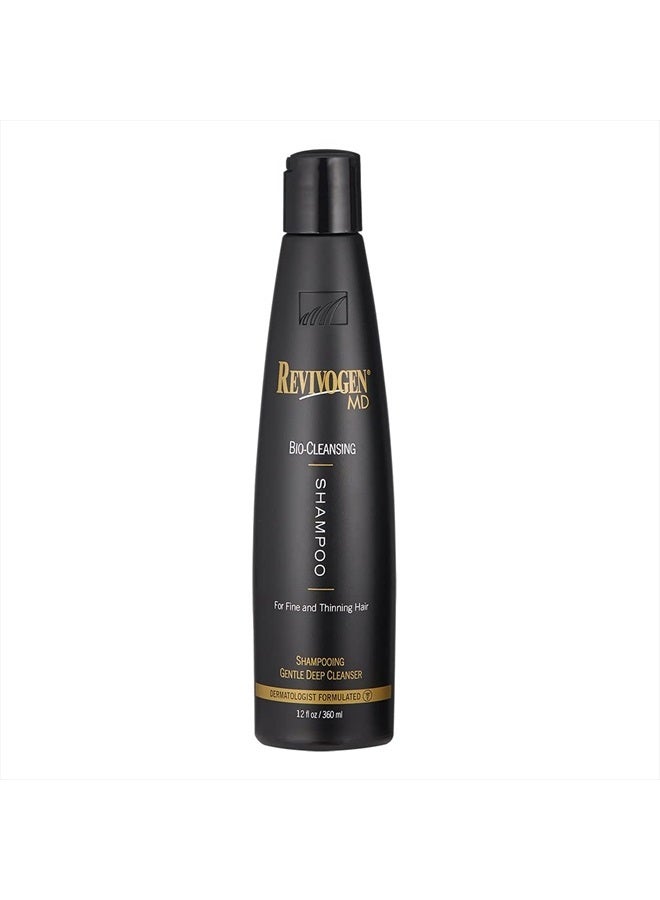 Bio-Cleansing Shampoo for Thinning Hair, Natural Anti-DHT Ingredients, Reduce Scalp Irritation & Stimulate Thicker, Fuller, Healthier Hair for hair loss sufferers, 1 unit -12 oz.
