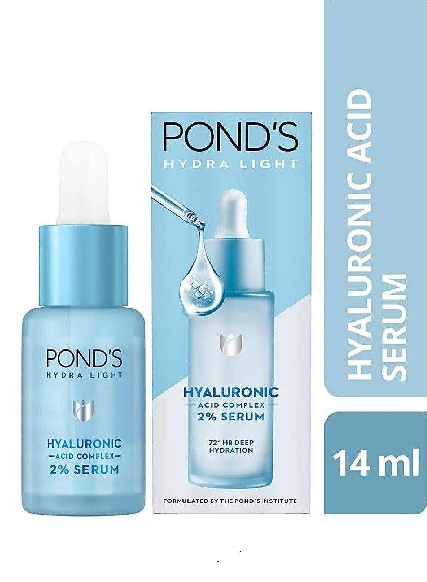 Hydra Light Hyaluronic Acid Complex 2% Serum For 72 Hr Deep Hydration 14ml