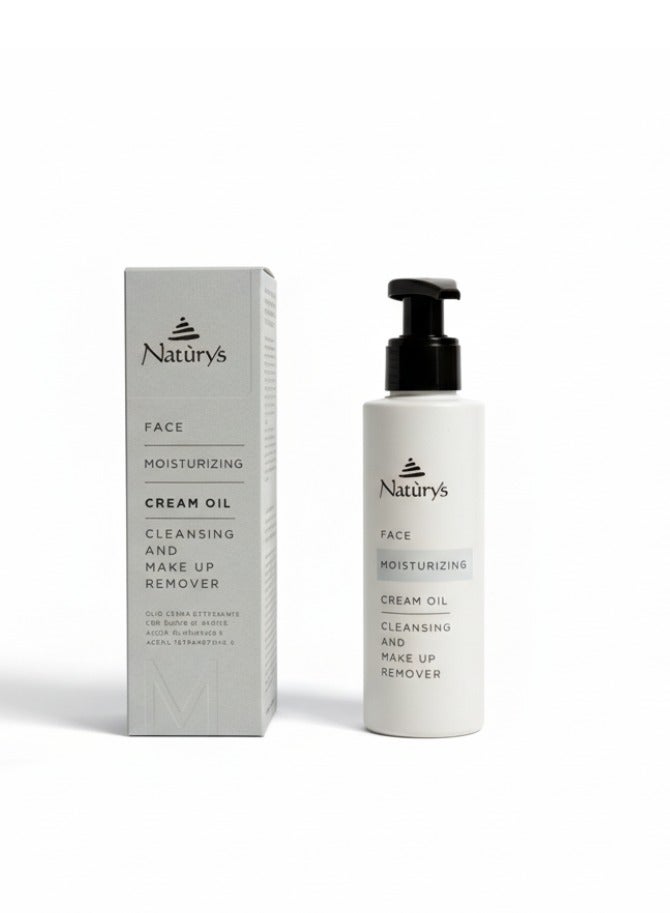 Cream Oil Cleansing & Make up Remover, with shea butter, hyaluronic acid, and peptides