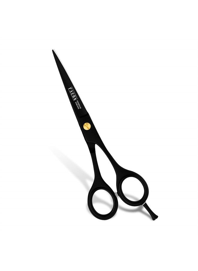 Facón Professional Razor Edge Barber Hair Cutting Scissors - Japanese Stainless Steel - 6.5" Length - Fine Adjustment Tension Screw - Salon Quality Premium Shears (The Bravo)
