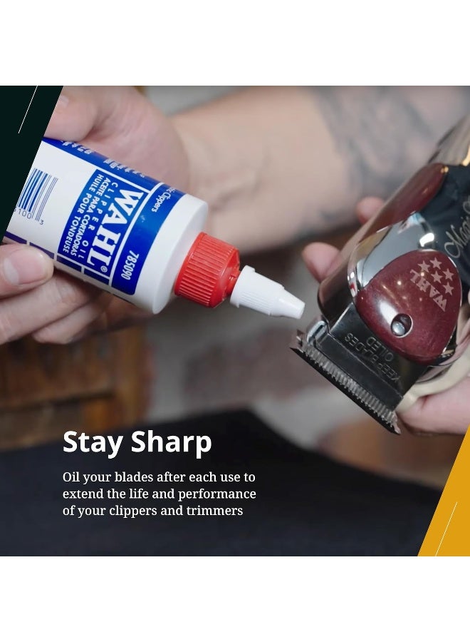 Wahl Professional Clipper & Trimmer Blade Oil | Reduces Friction | Avoid Rust - image 3