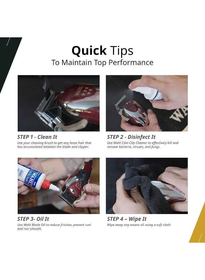 Wahl Professional Clipper & Trimmer Blade Oil | Reduces Friction | Avoid Rust - image 5