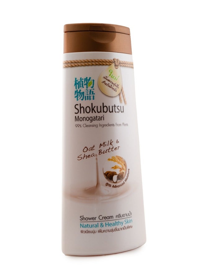 Shokubutsu Shower Cream (Oat Milk & Shea Butter) size 200 ml