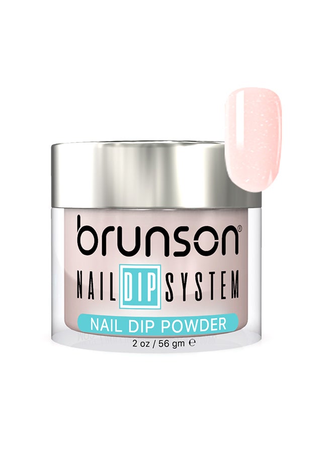 Nail Dip Powder Dip And Buff System Color 56gm, French Nail Art Starter Manicure Salon DIY At Home Odor Free And Long Lasting No Needed Nail Lamp Curing BDK005