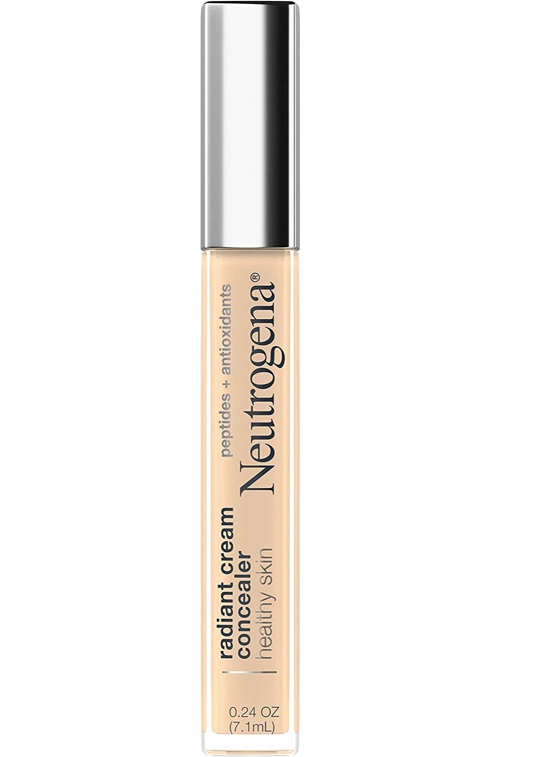Neutrogena Healthy Skin Radiant Brightening Cream Concealer with Peptides & Vitamin E Antioxidant, Ivory Light 01, 0.24 oz