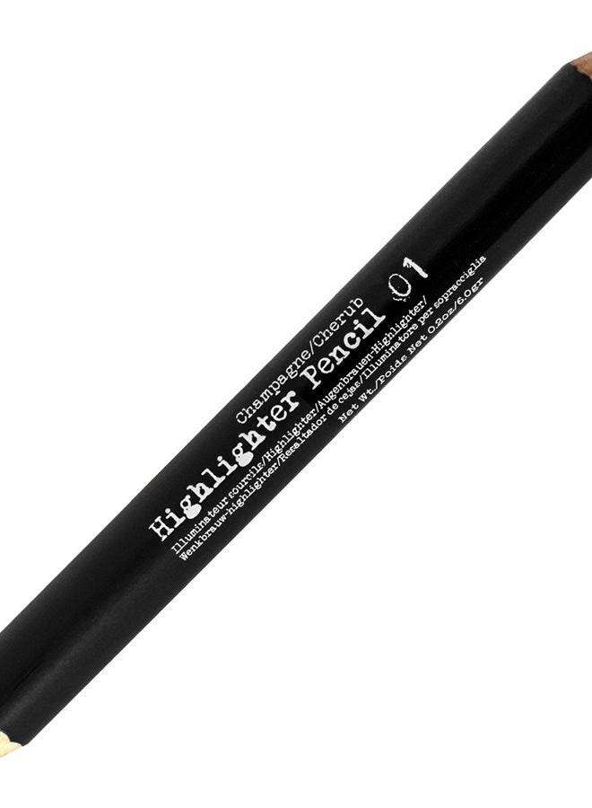2 in 1 Double Head, Highlighter & Concealer Pencil - 01 - Gradient Effect Eyebrow Makeup, Natural Looking, Lifting & Highlighting Eyebrows, Smudge-Proof & Anti-Fade - Champagne/Cherub