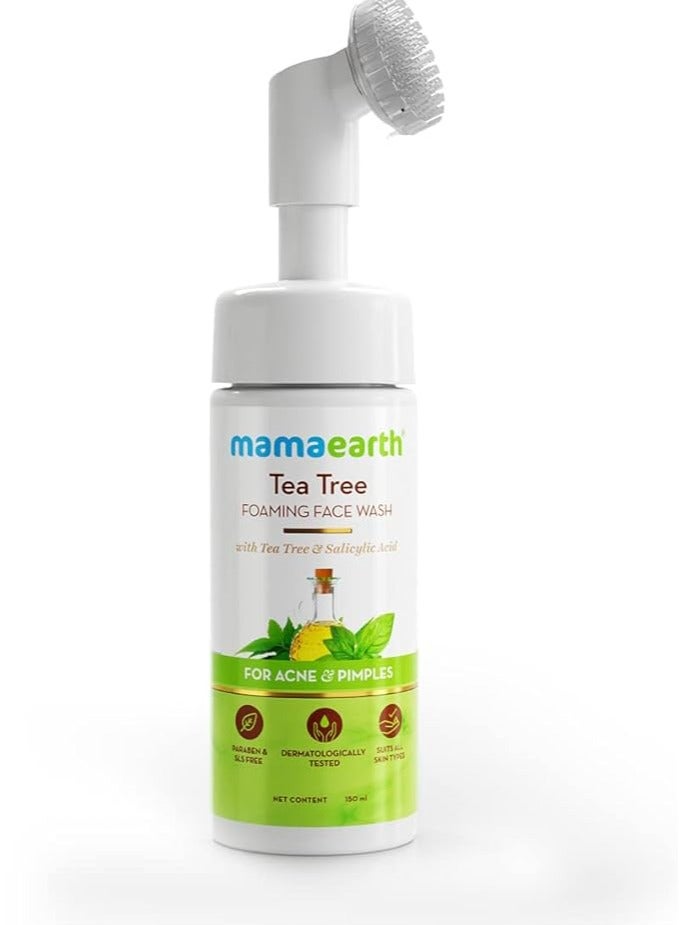Mamaearth Tea Tree Foaming Face Wash with Tea Tree & Salicylic Acid for Acne & Pimples - 150 ml