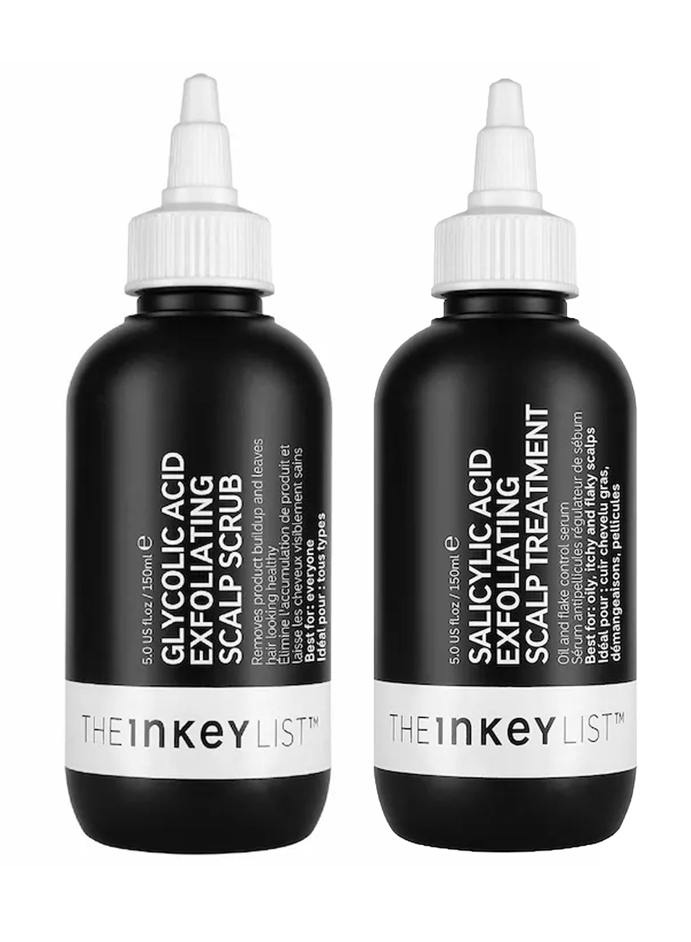 A set to get rid of dandruff (Salicylic Acid Exfoliating Scalp 150ml & Glycolic Acid Exfoliating Scalp Scrub)