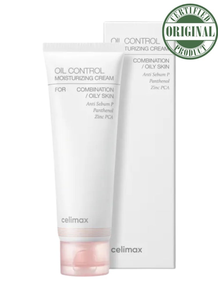 celimax Oil Control Moisturizing Cream – Lightweight Hydration, Shine Reduction & Pore Care for Oily and Combination Skin – 50ml