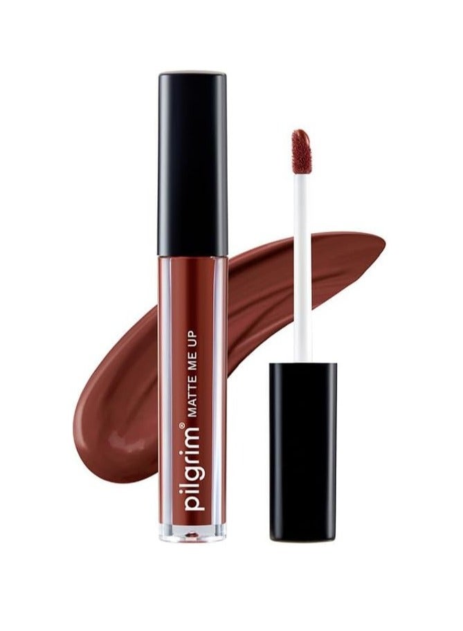 Pilgrim Liquid Matte Lipstick - Bossy Brown | Lipstick 3gms