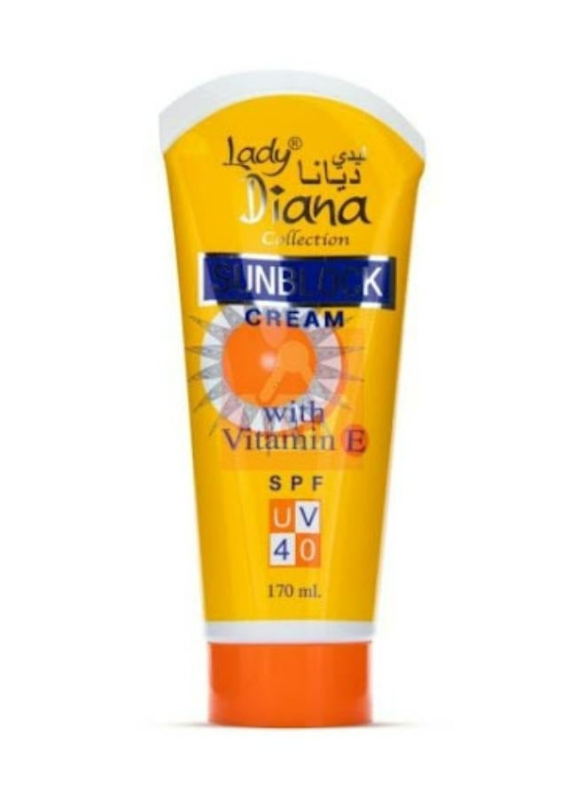 Sunblock Cream with Vitamin E SPF UV 40 170 ML