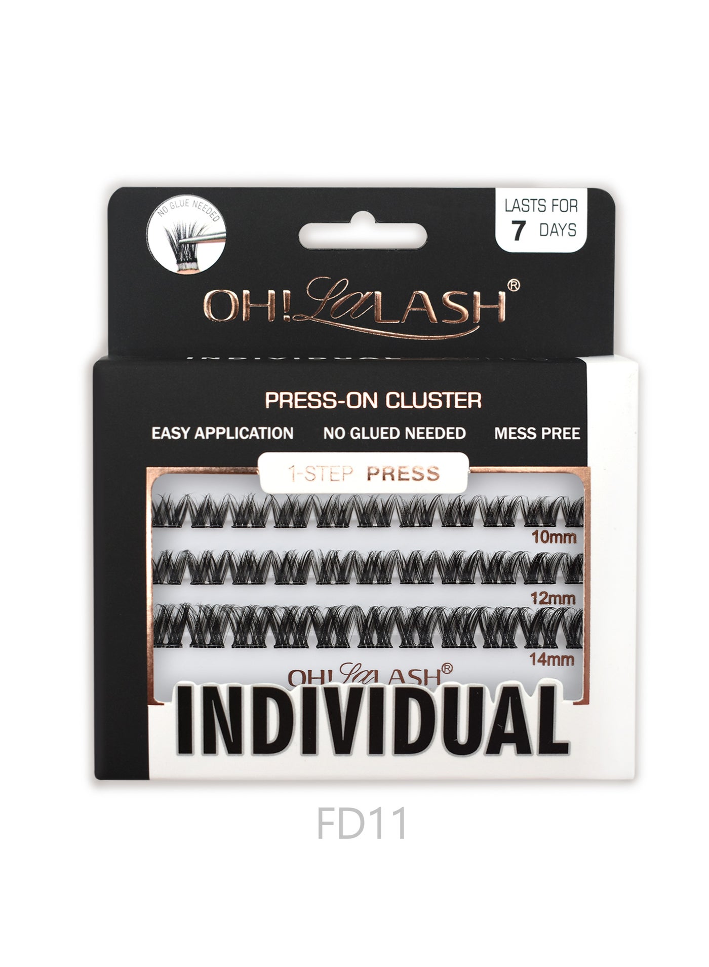 30pcs lash clusters eyelash extensions wispy false eyelashes DIY individual for women (10mm-14mm)