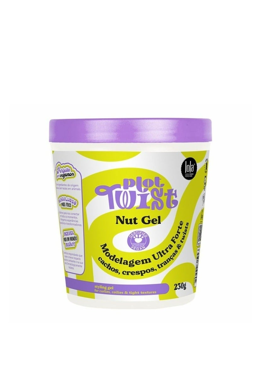 Plot Twist Nut Gel Strong Hold For Curly Hair 230 g