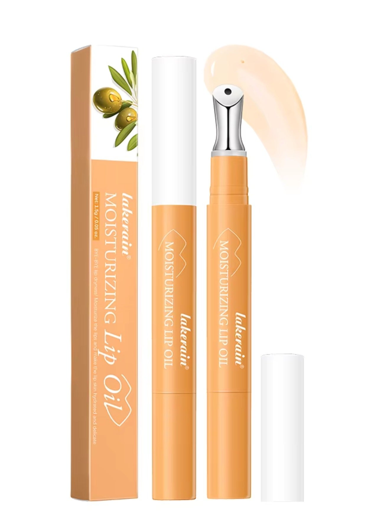 Moisturizing Lip Oil Lipstick Coating Gloss Silky Soft Smooth Hydrating Essence Lips Oil Lip Makeup Base Oils Lips Gloss Oil Long Lasting Lip Stain Lightweight Lip Tint Glow Lip Tint Oil Honey 01
