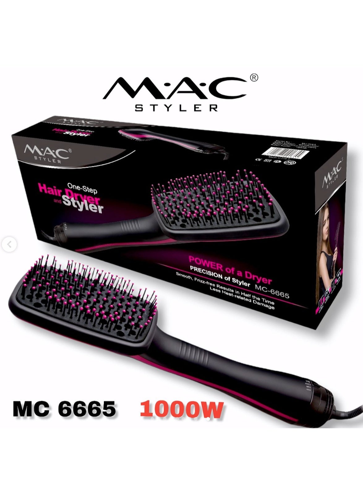 Mac Styler One-step Hair Dryer and Styler MC-6665