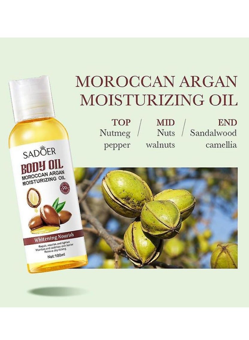 Whitening Nourish Body Oil With Moroccan Argan Moisturizing Oil 100ml
