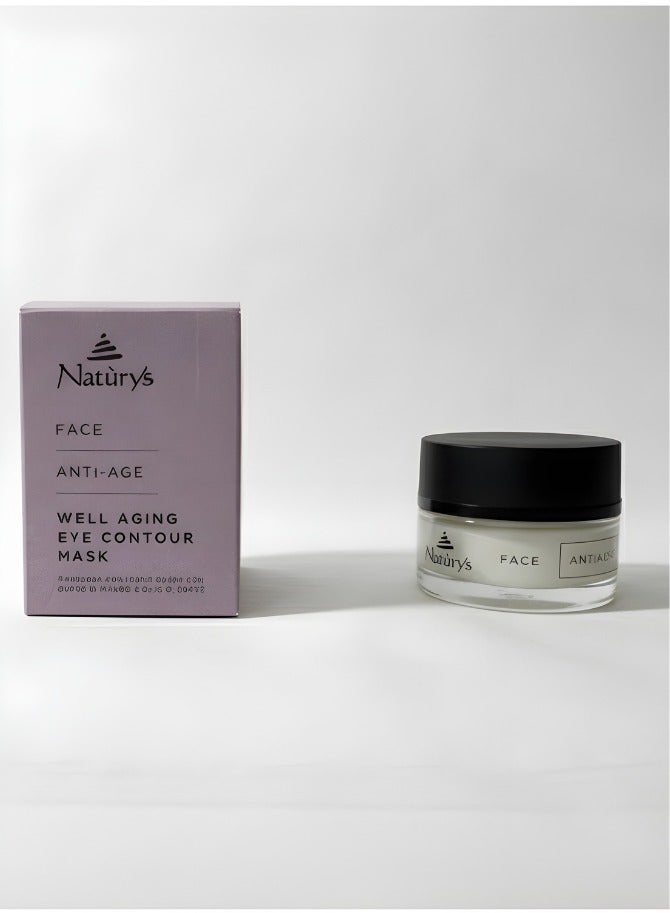 Under Eye Contour Mask Cream with Mango Butter and Coffee Oil to Reduce Dark Circles, Puffiness, Wrinkles with Anti Aging Immediate Effect- 30ml