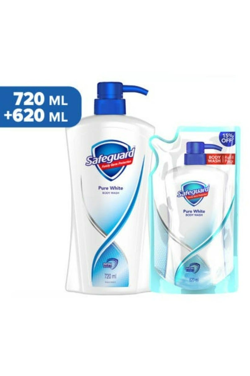 Body Wash Pure White 720 ML And Body Wash Pure White 620 ML