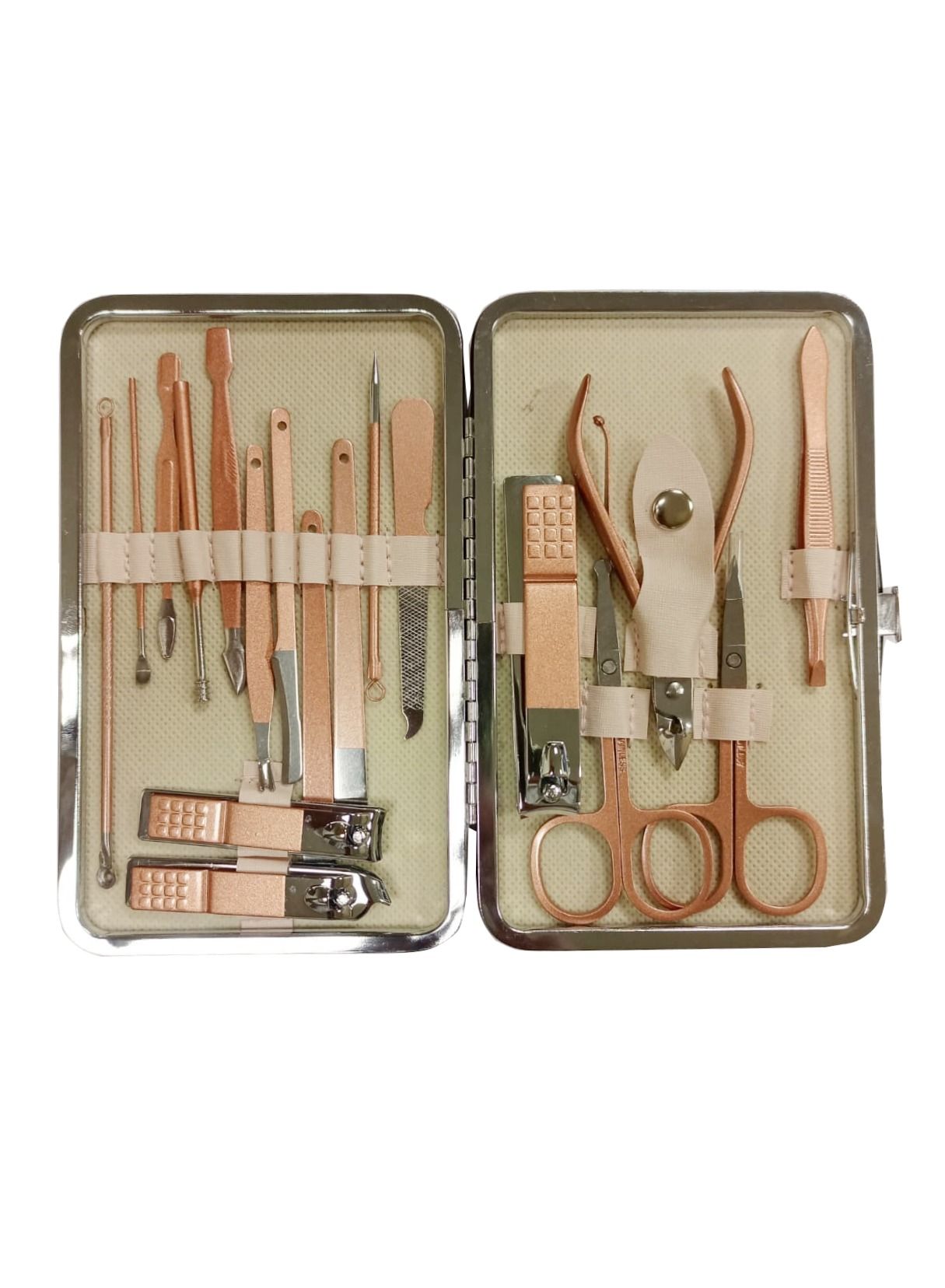18 Pieces Manicure Nail Clipper Set Popular Gifts For Men And Women Best Nail Care for Manicure Pedicure Home And Travel Set Gradient Style