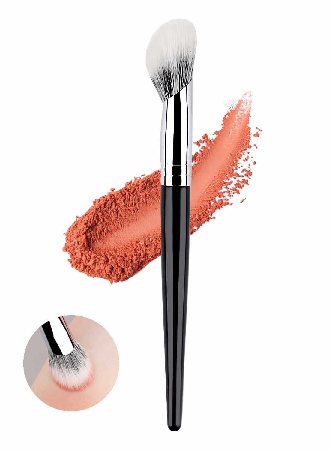 Professional Angled Highlighter and Blush Brush Contouring Brush- Precision Makeup Application