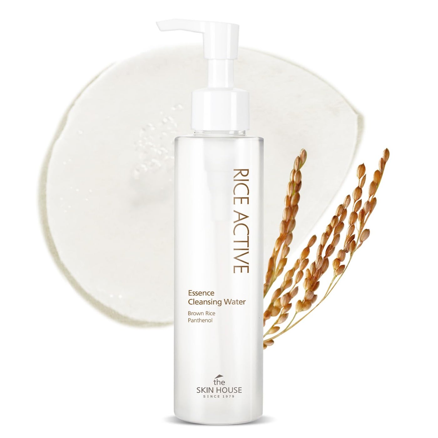 THE SKIN HOUSE Korean Rice Micellar Cleansing Water â€“ Gentle Low pH Makeup Remover for Light Daily Makeup | Hydrating Rice Essence | No-Rinse, Non-Irritating Cleanser for Sensitive Skin | 5.07 fl.oz