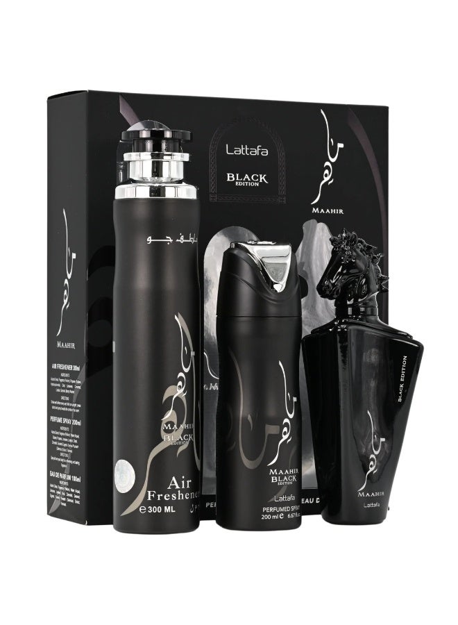 Giftset Maahir Black + Deo + Af
