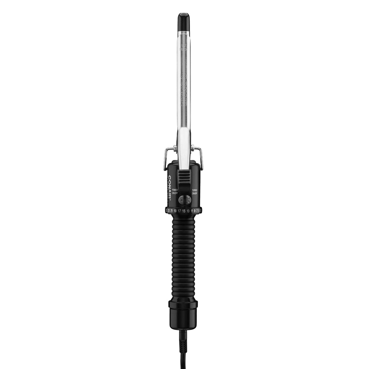 Conair Instant Heat Â½ Inch Curling Iron, Â½-Inch Barrel Hair Curler Produces Tight Curls, 25 Heat Settings, Dual Voltage, For Use on All Hair Lengths, Black