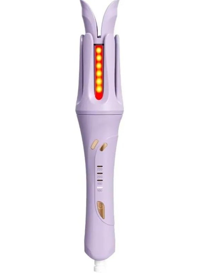 SAFENHAND Automatic Hair Curling Iron, Extensive Wide Reach 32mm Curling Tong Barrel, Ultra-Fast Heat With Led & 4 Temperature Setting 160°C-220°C, 2-Way Rotation (PINK)