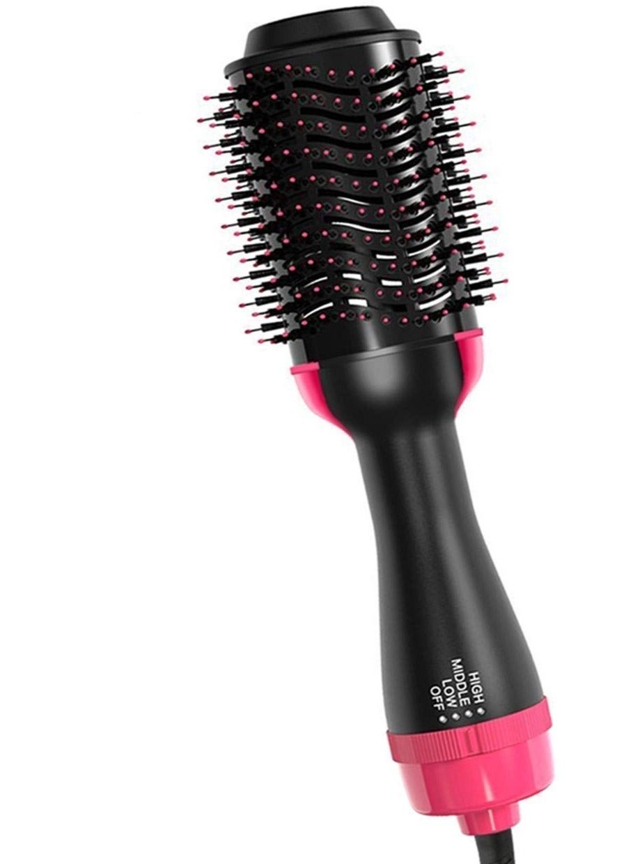 Look Hair Straightening Brush Ceramic Electric Blow Rotating Straightener and Curly Comb