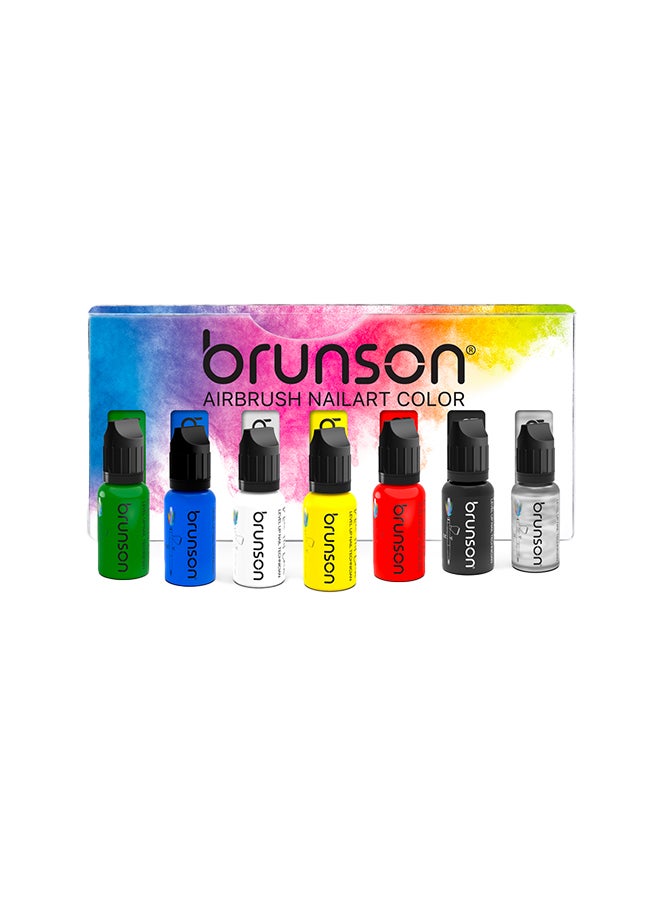 Airbrush Paint Set Airbrush Paint 6 Airbrush Nail Art Color Ready To Spray Airbrush Kit Water Based Acrylic Air Brush Paint For Metal Plastic Models Artists Wood Include Airbrush Cleanser