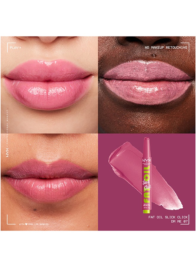 Fat Oil Slick Click Shiny Lip Balm #07 DM ME - image 5
