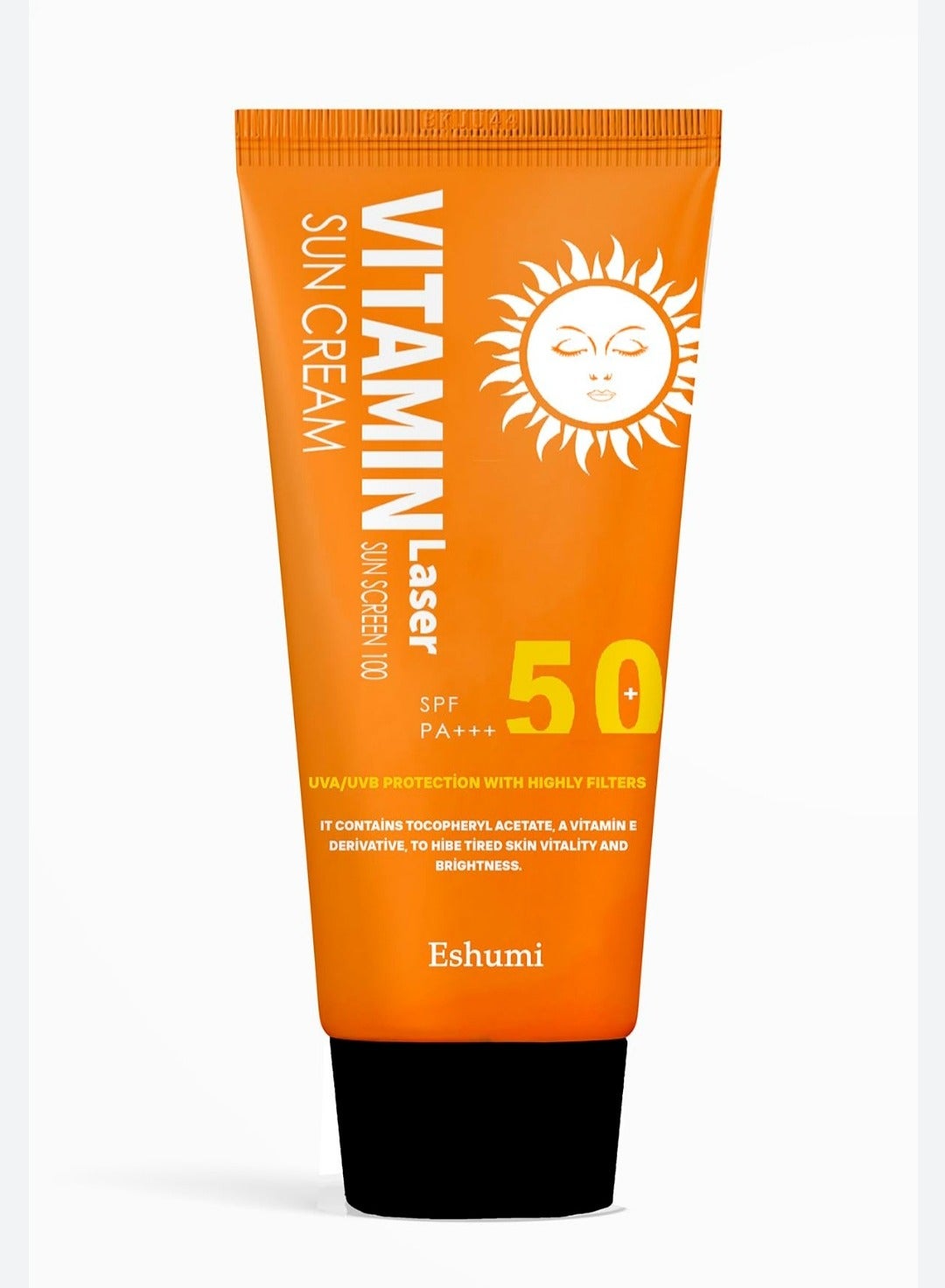 KOREAN PRODUCT SUN CREAM - Vitamin laser sunscreen 100 SUN CREAM - SPF PA+++ UVA/UVB Protection with highly filters 70ml