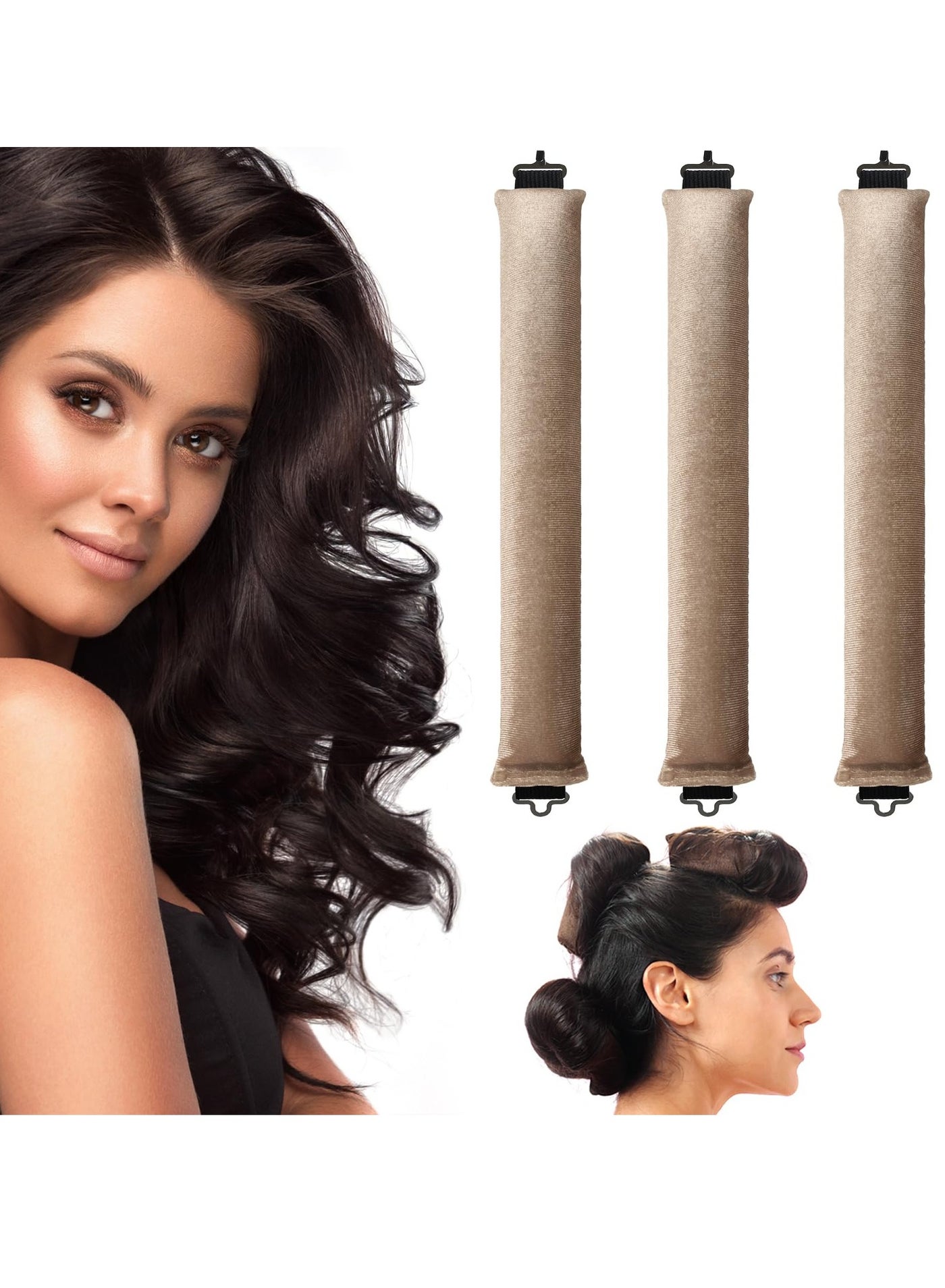 Overnight Heatless Hair Curler, Flexi Rods for All Hair Types, No Heat Required, Perfect for Effortless Curls