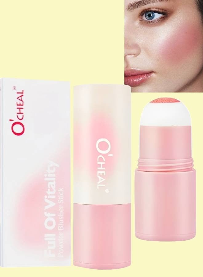 Vitality Air Cushion Blush Stick Sponge Head Face Rouge Contouring Pen Waterproof Natural Look Blush Stick Waterproof Natural Look Blush Stick Soft Face Brightening Contour Shadow Blush Powder 03