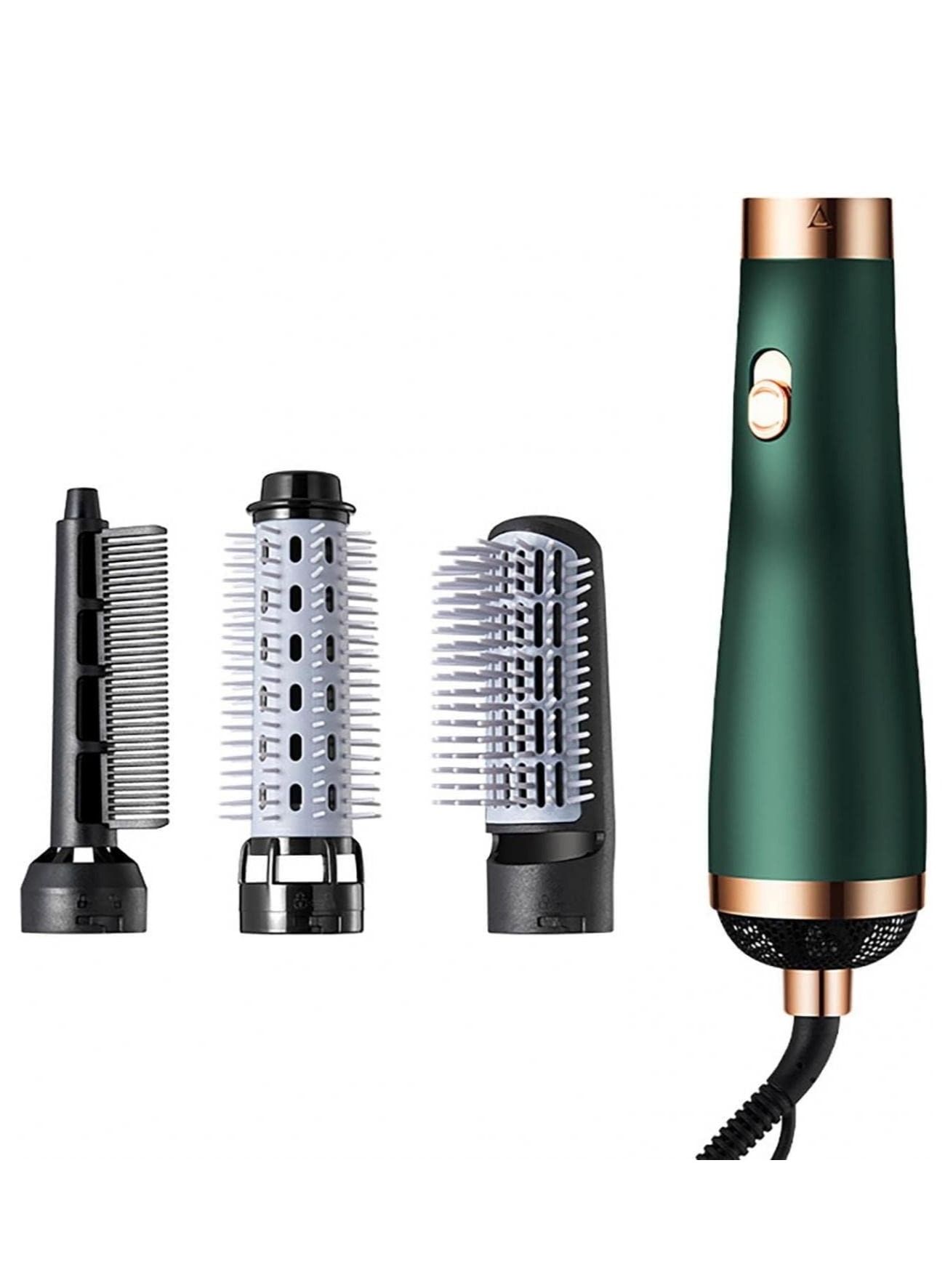 3 in 1 Hair Dryer Brush Hot Tools Blow Dryer Brush Hair Brush Blow Dryer Professional Multi-Functional Styling Tools Appliances Women Curling Hair Straight Hairdryer (Green)