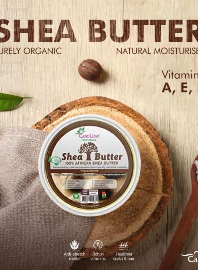 Organic Shea Butter For Acne Wrinkle Skin Hydration and Sunburn 227g