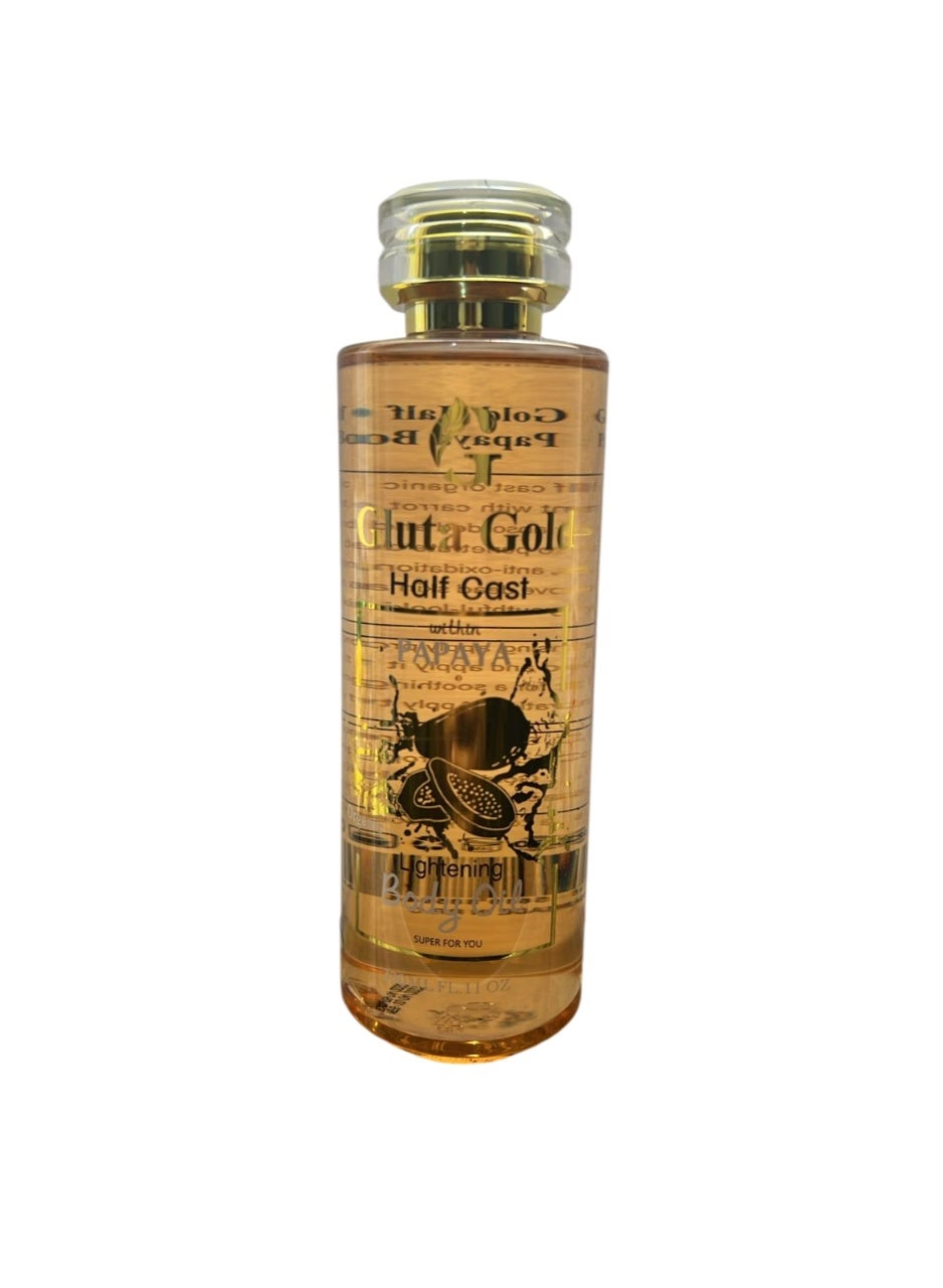 Half Cast Papaya Lightening Body Oil 330 ML