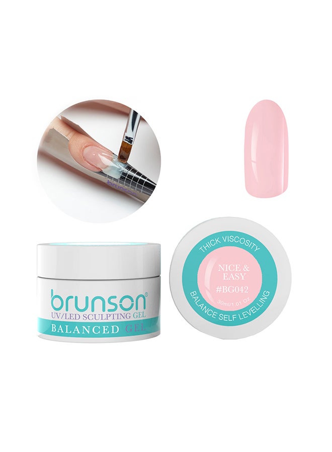 Sculpting Camouflage Uv Builder Gel Balanced Level Gel Uv Sculpting Nail Gel System Nice And Easy Bg042